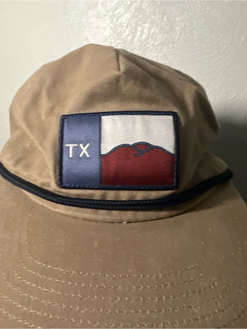 Texas Hill County Provisions Texas Patch Tan Cotton Cap Trucker Hat
